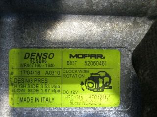 4840480 compresor aire acondicionado fiat 500 150