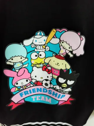 Chaqueta Kuromi Niña Negra y Beige