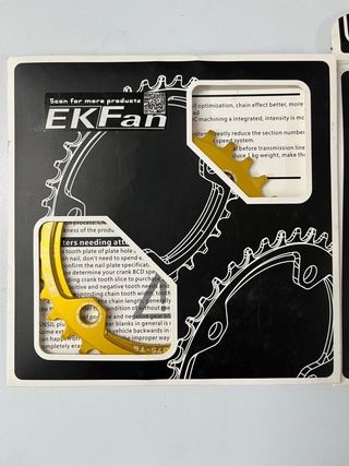 Platos BTT Dorados EKFan 32-34-36 dientes