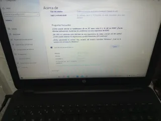 Portátil HP '15. 16GB RAM. 1TB Y 450MB DD