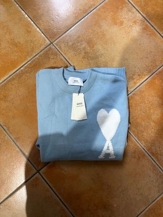 Maglione Ami Paris Azzurro