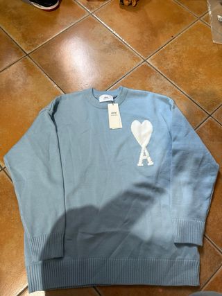 Maglione Ami Paris Azzurro