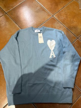 Maglione Ami Paris Azzurro
