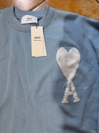 Maglione Ami Paris Azzurro