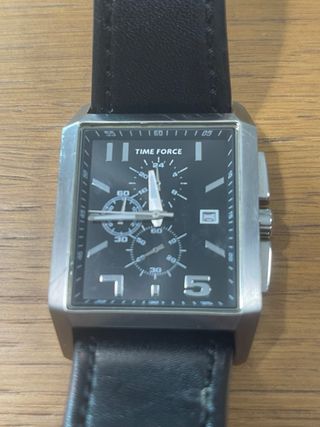 Reloj Time Force Negro y Plateado TF 3072M
