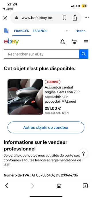 Asientos Apoyabrazos paneles pomo Seat leon 2