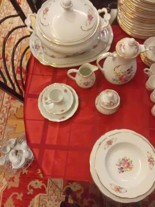 Vajilla Bidasoa Porcelana Dorada