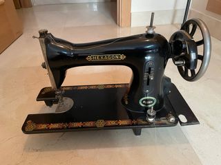 Máquina de coser Hexagon vintage