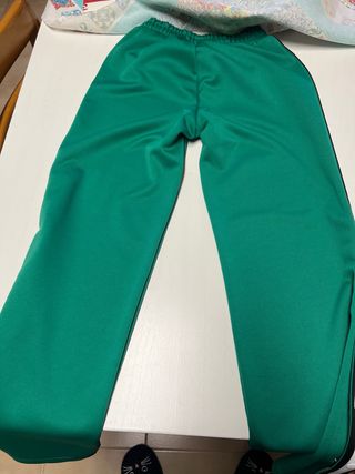 Pantaloni tuta verdi con bande laterali