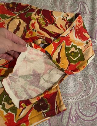 Camiseta Zara corta estampada floral Talla S