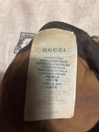 Gorra Gucci Original Beige/Marrón con Funda