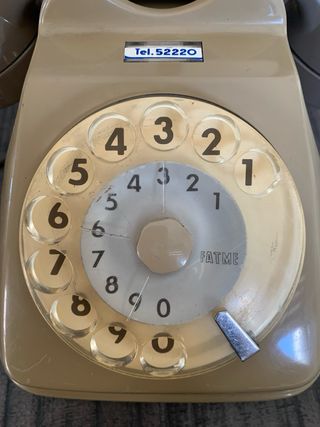 Telefono fisso FATME a disco vintage