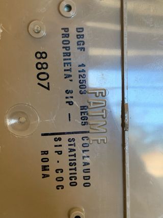 Telefono fisso FATME a disco vintage