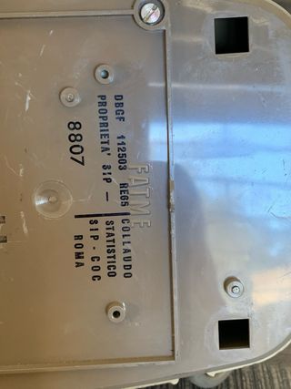 Telefono fisso FATME a disco vintage