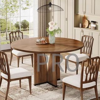 Mesa de comedor de madera rustico