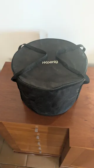 Barbacoa Portátil Negra y Plateada