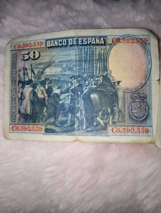 Dos Billetes de  50 Pesetas Banco de España 1928