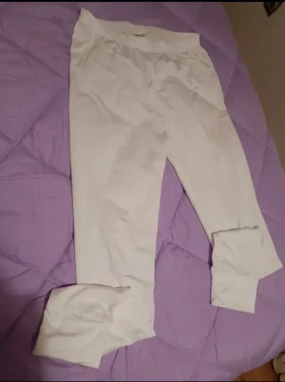 Leggings térmicos blancos talla única