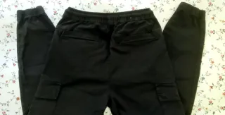 Pantalón Jogger Cargo Zara Negro