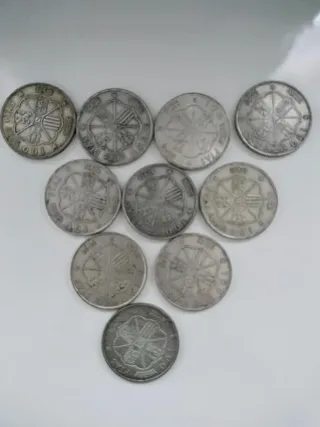 Moneda 100 pts Plata Franco 1966 (10 Unidades)