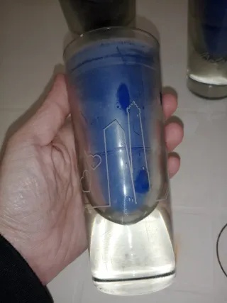 3 candele in vetro, set candele in bicchiere