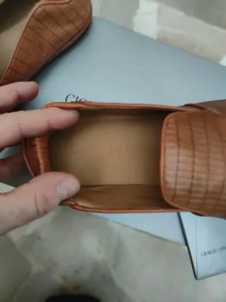 Scarpe uomo Giorgio Armani pelle marrone