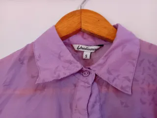 Camisa Stradivarius Morada Talla S