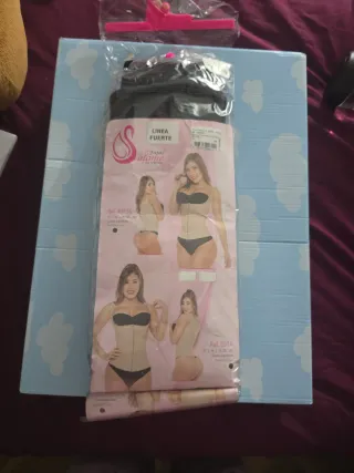 Faja Salome Línea Fuerte Beige/Negro Talla m38