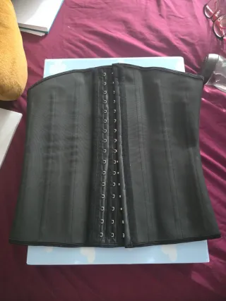 Faja Salome Línea Fuerte Beige/Negro Talla m38