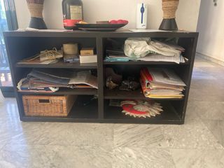 Conjunto mueble Kallax Ikea Negro/Marrón