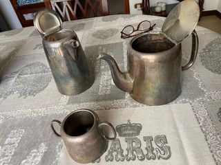 Set 3 pezzi Sheffield antichi