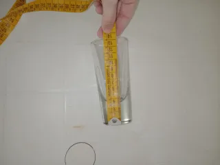 Bicchiere da amaro in vetro trasparente