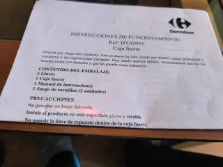 Caja Fuerte Carrefour Electrónica 30x20x20