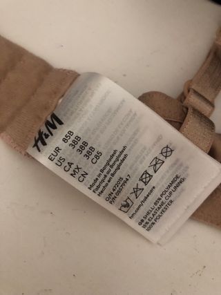 REGALO Lote 2 Sujetadores H&M Beige y Negro