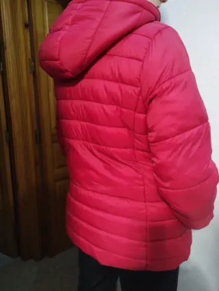 Chaquetón acolchado rojo mujer L-XL