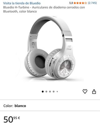 Cascos Bluetooth Azules