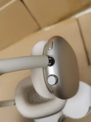 Auriculares max Plata y Blanco