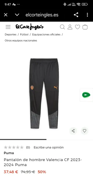 Pantalón Valencia CF 23/24