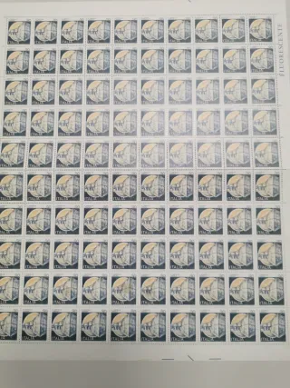 Foglietto francobolli 30 lire Castelli