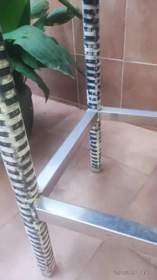 Taburete alto metal y PVC