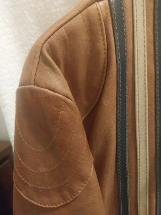 Giacca in pelle marrone