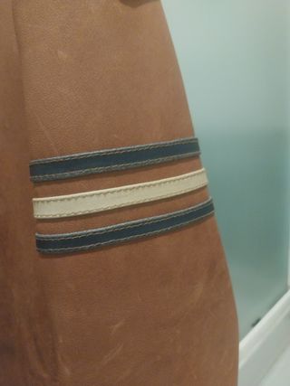 Giacca in pelle marrone