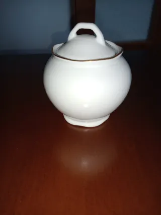 Set Teiera Zuccheriera e Lattiera Porcellana