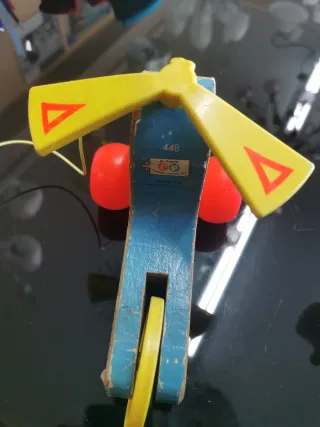 Mini Copter Giocattolo in Legno