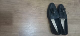 Mocasines negros mujer