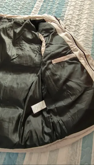 Chaleco acolchado mujer beige