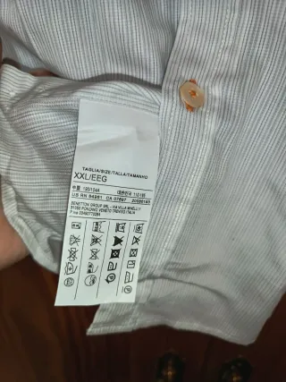 Camisa Bennetton Hombre Talla XXL Rayas
