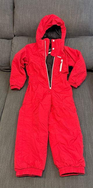 Mono de nieve infantil rojo