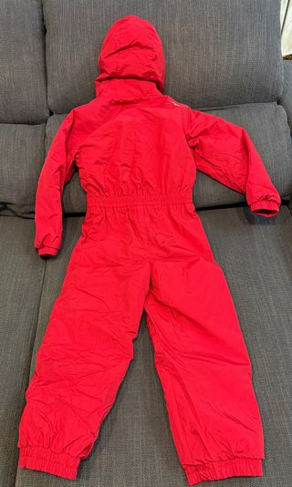 Mono de nieve infantil rojo