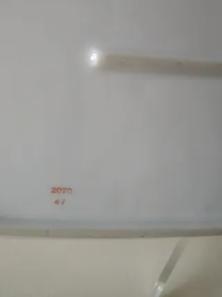 Bandeja Rosenthal Porcelana Flores Dorada